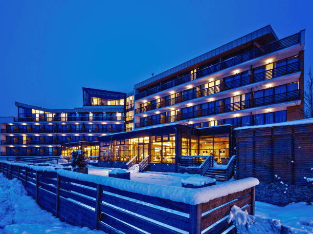 Luxury hotel room interior